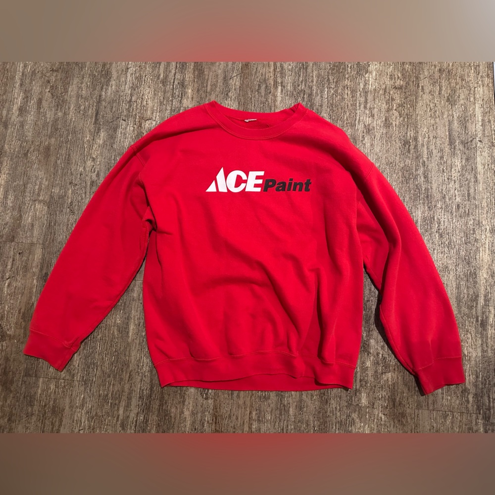 Men's Vibrant Red Crewneck Sweater
